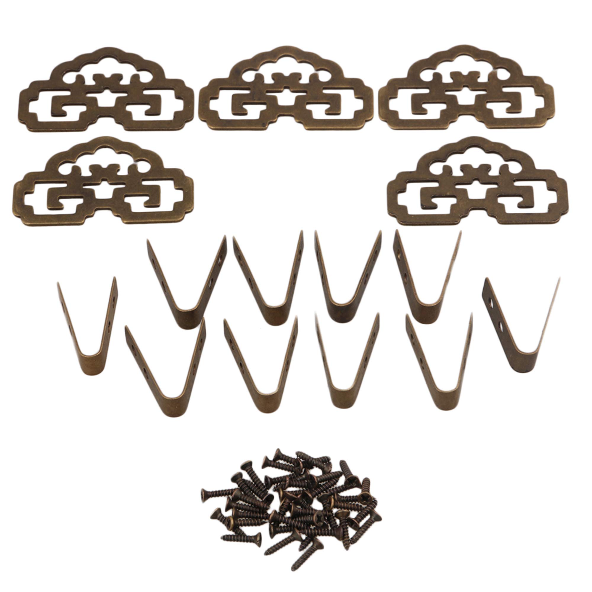 Chinese Style Classical Painting Picture Frame Hanger Hanging Hooks Pack of 5