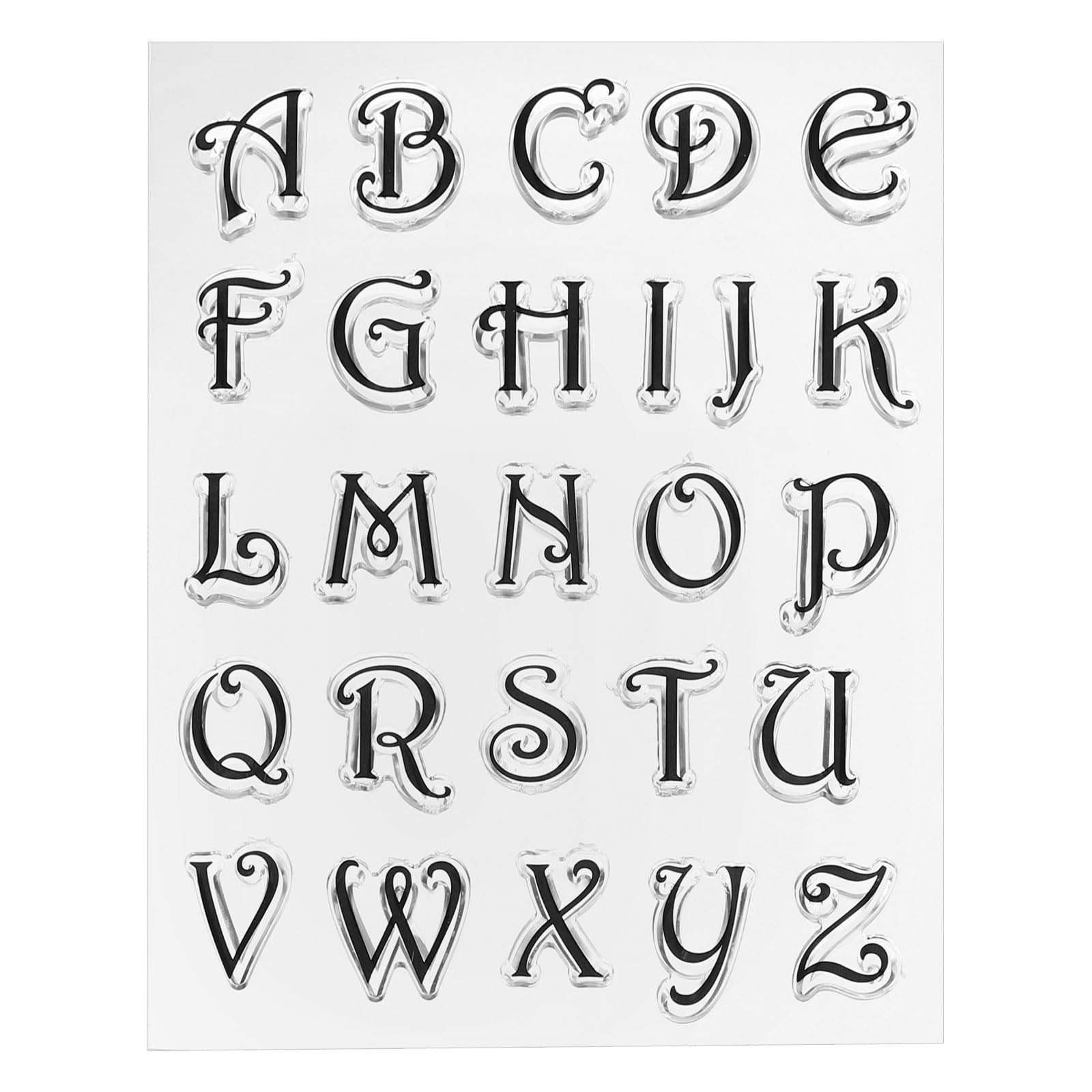 PATIKIL Transparent Silicone Stamps, 1 Pcs T1765 Letters Clear Stamps for Card Making Decoration DIY Scrapbooking Embossing Album Decor Craft, Clear