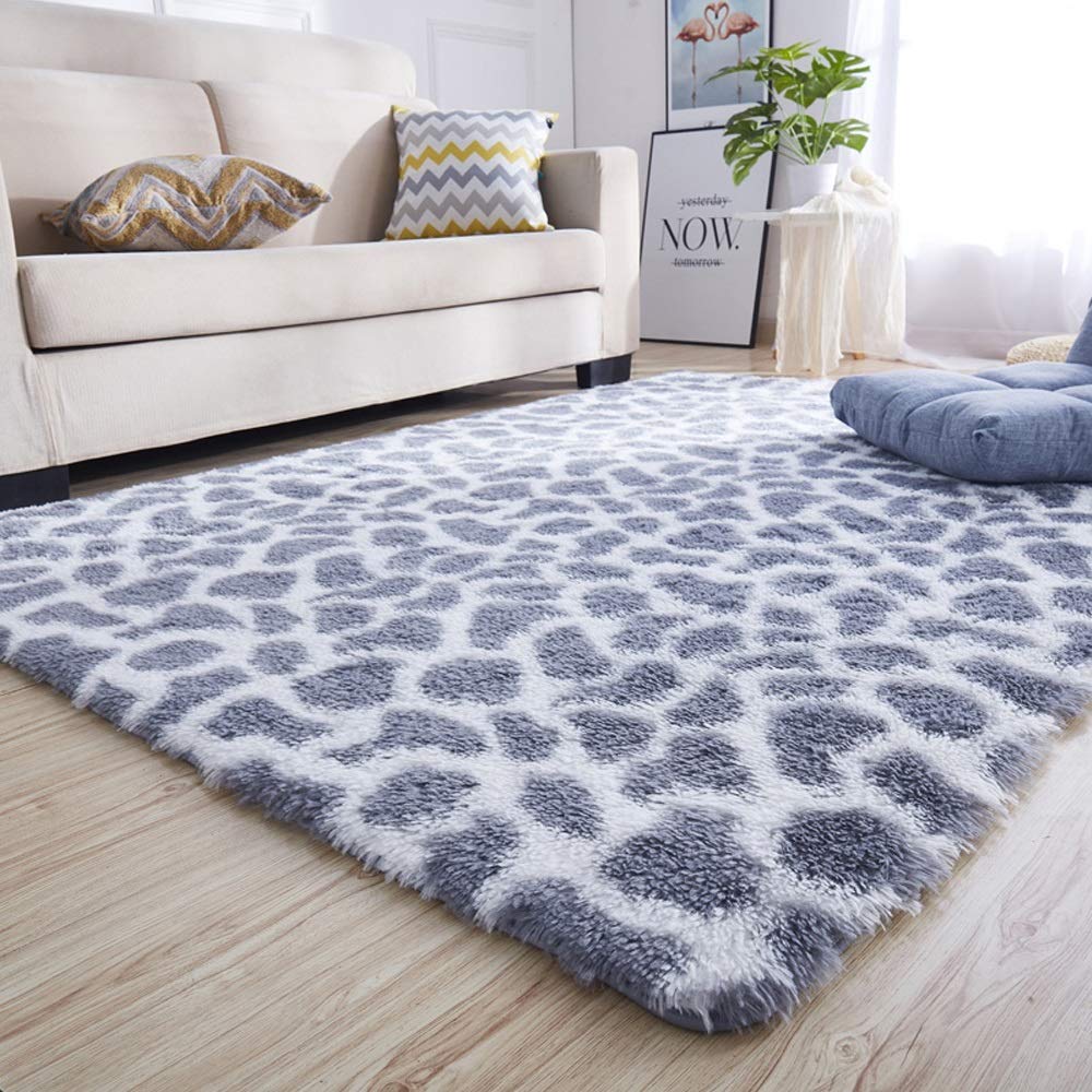 Thick tatami rug animal print leopard style shade