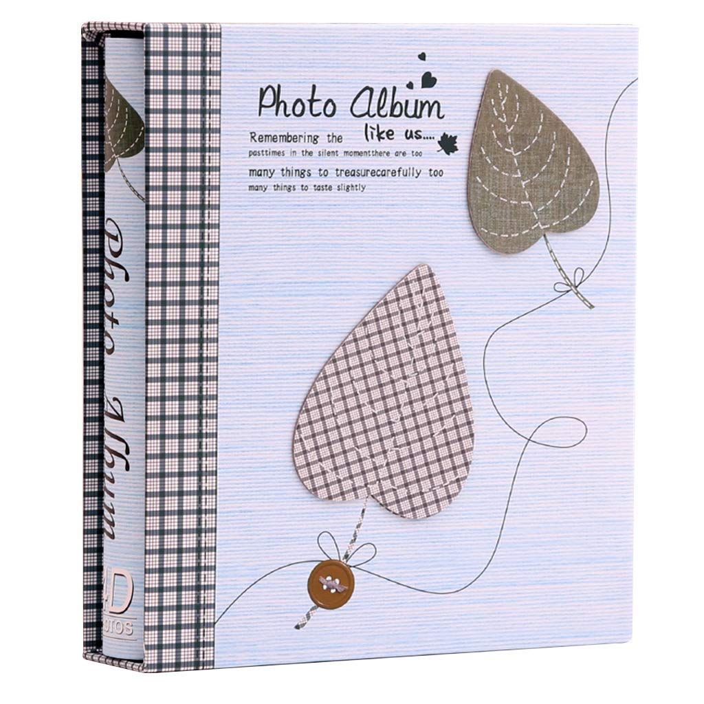 HIZLJJ Large Retro Interstitial Photo Album Macaron Colorful Frame Mini Photo Album (Handmade Paper)