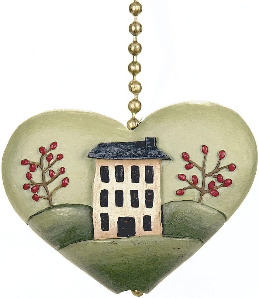 Clementine Design Ceiling Fan Pulls 097 Heart House Fan Pull