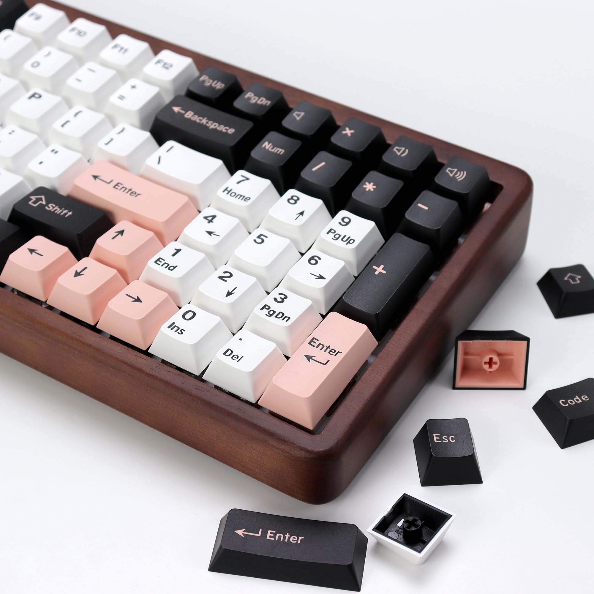 Mua Olivia Female keycaps PBT Double Shot Keycap Set,174 Keys Pink ...