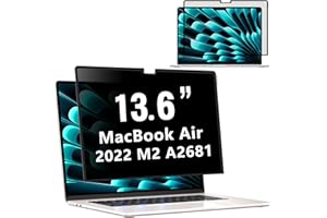 ZOEGAA MacBook Air 13.6 inch Privacy Screen,Removable Privacy Screen MacBook Air 13.6 inch 2022-2024 (M2 M3 Chip/A2681 A3113),Reusable Laptop Privacy Screen and Anti-Spy Anti-Glare Blue Ray Reduction