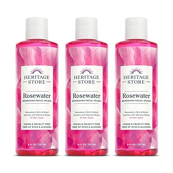 heritage store rosewater facial toner and spray