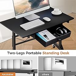 GTRACING Small Standing Desk Adjustable Height