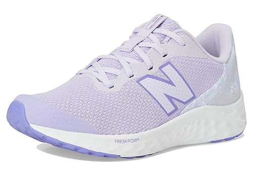 New Balance Fresh Foam Arishi V4 Lace-Up Running Shoe, Bright Lavender/Violet Crush, 7 US Unisex Big Kid