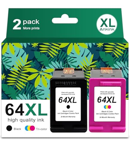 Cartuccia Di Inchiostro 64XL Colore Nero Per Stampanti HP - Foto 5