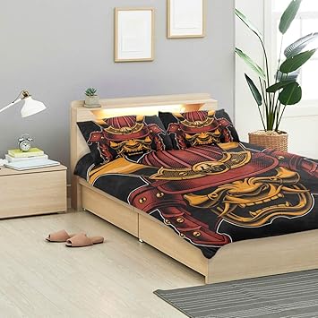 Amazon Com Cancaka Samurai Duvet Cover Set Samurai Warrior
