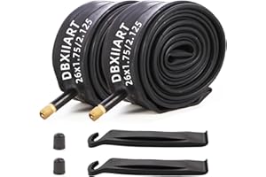 DBXIIART Heavy Duty Bike Tubes 2PCS 16"/ 20"/ 24"/ 26"/27.5" x1.75/1.9/2.0/2.1/2.125 Schrader Valve Bicycle Inner Tubes