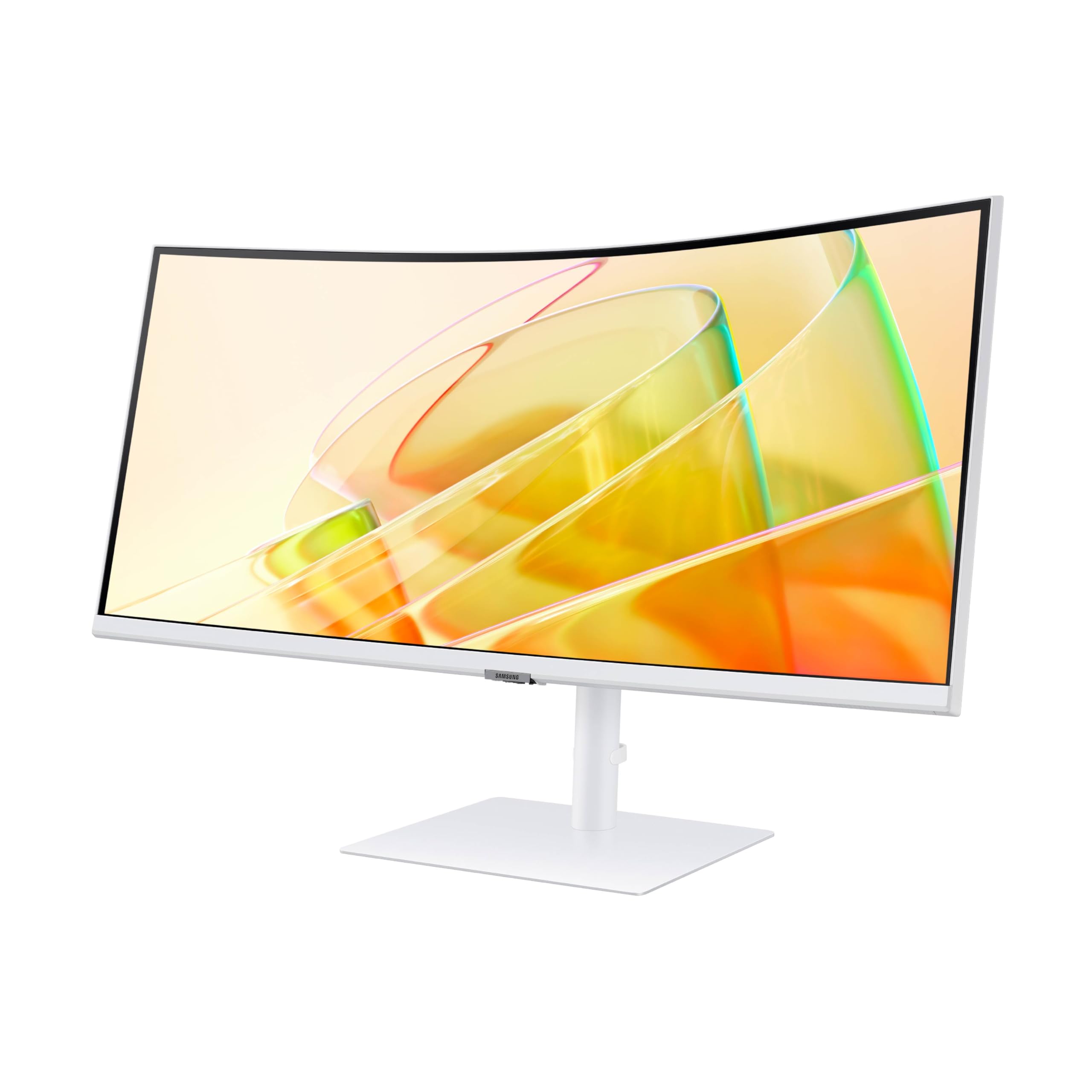 Samsung 34” ViewFinity (S65TC) Series Ultra-WQHD 1000R Curved Computer Monitor, HDR10, 100Hz, AMD FreeSync, Thunderbolt 4, Height Adjustable Stand, Built-in Speakers, Eye Care, LS34C650TANXGO, 2024