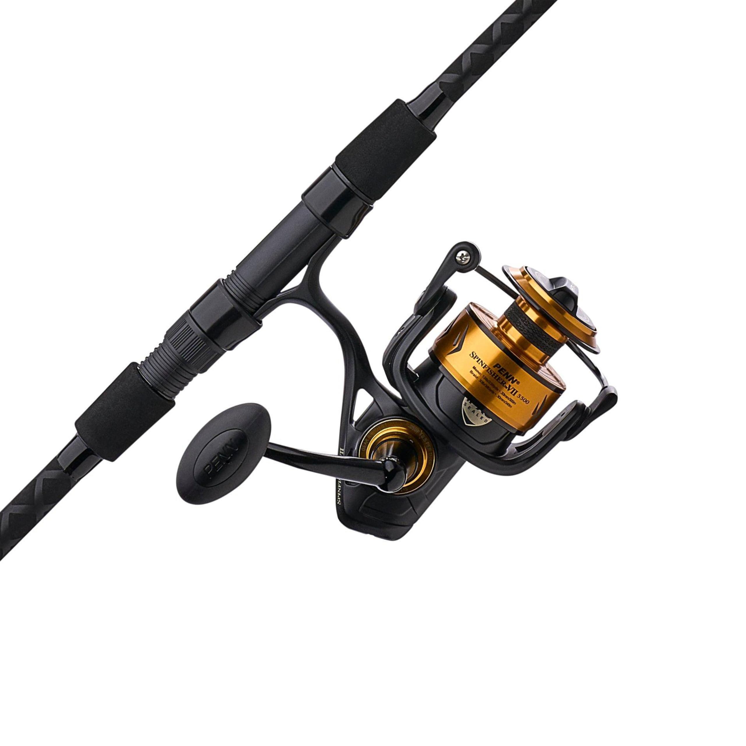 Photo 1 of ***MAJOR DAMAGE*** PENN 8' Spinfisher VII Spinning Fishing Rod & 5500 Reel Combo, 12-20lb Line Rating, Medium Heavy Power, IPX5 Sealing, CNC Gear Technology with Brass Main Gear