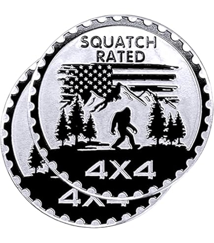 thumbnail interactive-video image 1 of Bigfoot Squatch Badge Emblem For Jeep Wrangler - 4x4 Metal Car Decal Sticker Round Design 1 of 9