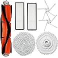 Replacement Part for Dreametech W10 / W10 Pro Vacuum Accessories Includes 1 Main Brush 2 Side Brush 2 Filter 2 Mop Pad with Stand
