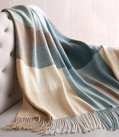Lorenzo Cana Luxus Alpakadecke 100% Alpaka Fair Trade Decke Wohndecke handgewebt Sofadecke Tagesdecke Kuscheldecke Umhang 960