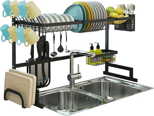 over sink dish rack amazon