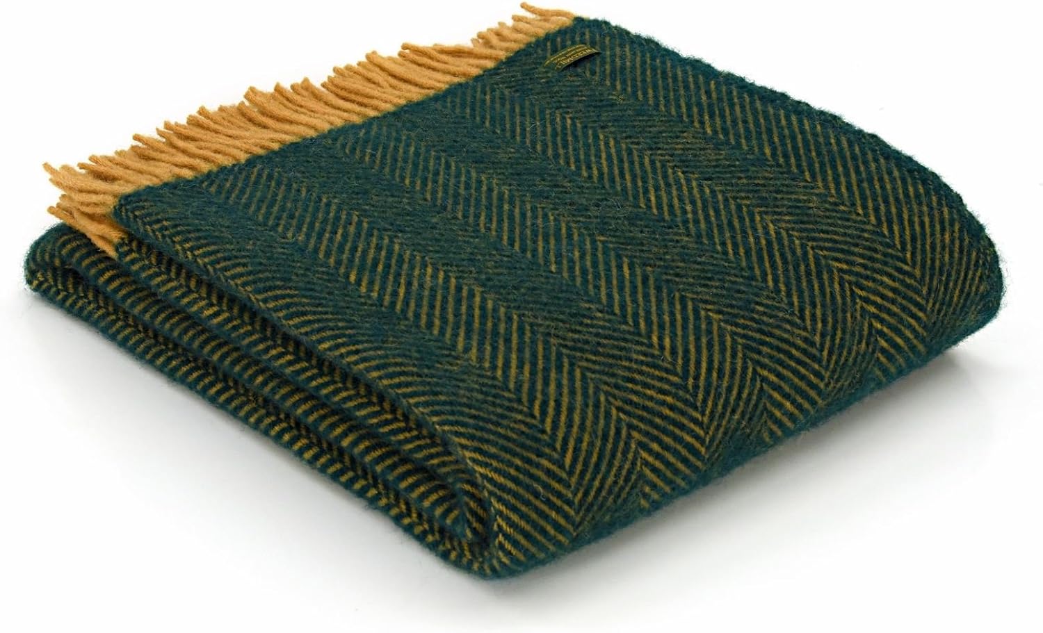 Tweedmill Textiles Herringbone pure new wool blanket throw rug