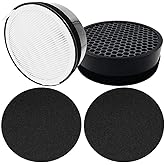 Dttery 2 Set LV-H132 Air Purifier Replacement Filter, True HEPA Filter, LV-H132-RF, Compatible with Levoit LV-H132 Air Purifier