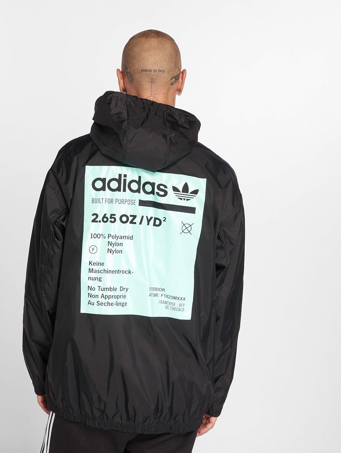 adidas windbreaker schwarz