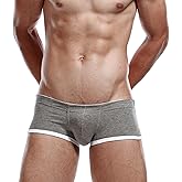 Wayonge Men's Underwear Boxer Briefs with Low Waist Breathable and Comfortable Boxer Shorts for Men