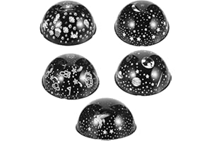 VALICLUD 5Pcs LED Projection Light Film Discs Set PVC Night Light Projector Accessories for Bedroom Decor,