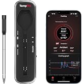TempPro TempSpike 500ft Wireless Meat Thermometer with Upgraded Meat Probe | Bluetooth Meat Thermometer for Cooking Kitchen Oven Smoker, Rechargeable Wireless Thermometer for Backyard Grill BBQ Gifts