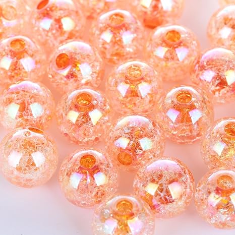Amazon クラッシュビーズ パールクリエイト 14ミリ 30個 クラックビー玉 アクセサリー ハンドメイド パーツ 素材 材料 イヤリング ブレス ピアス 手芸用品 橙 ビーズ ストーン 通販