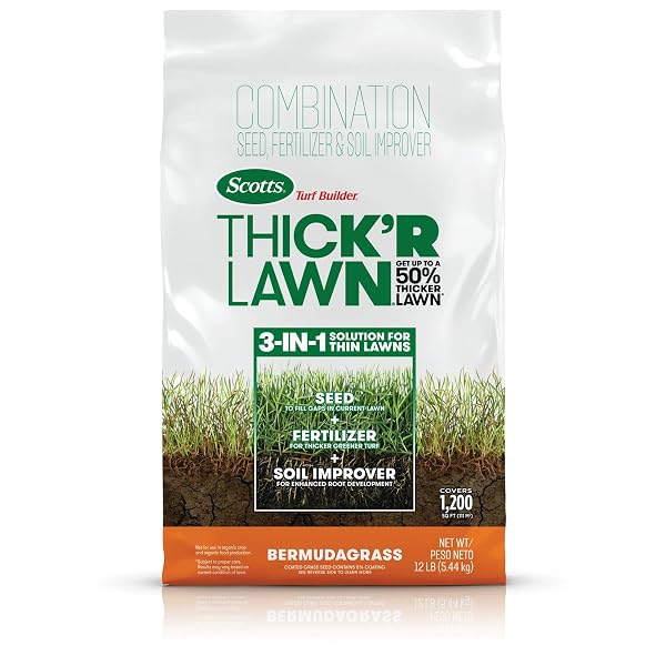 SCOTTS TURF BUILDER THICK’R LAWN BERMUDAGRASS – COVERS...