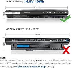 14.8V 40Wh M5Y1K Laptop Battery for Dell Inspiron