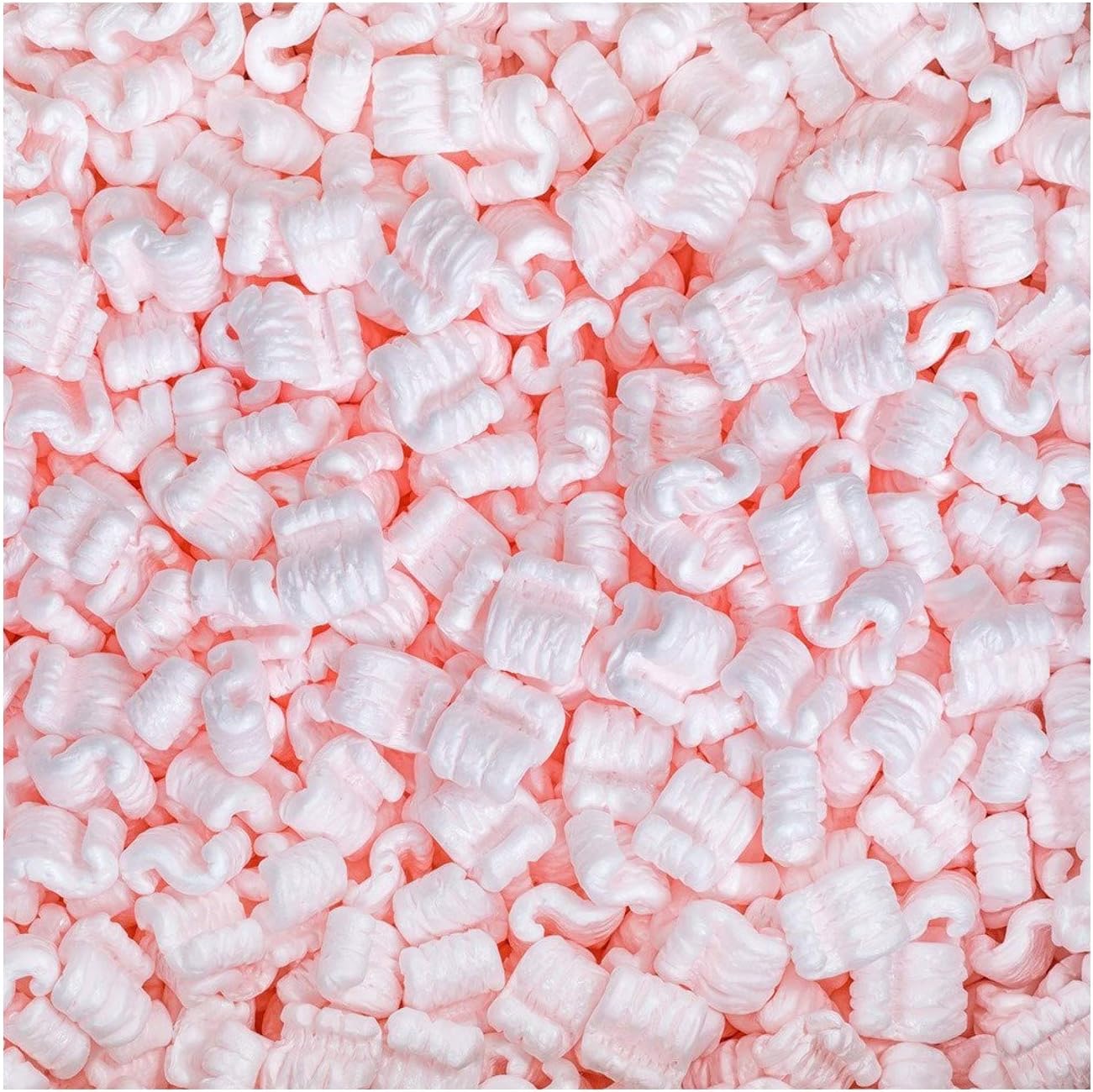 OfficeKit Packing Peanuts 8 cu. ft. Anti Static Loose Fill Package Cushioning Popcorn 60 Gallons (Pink)