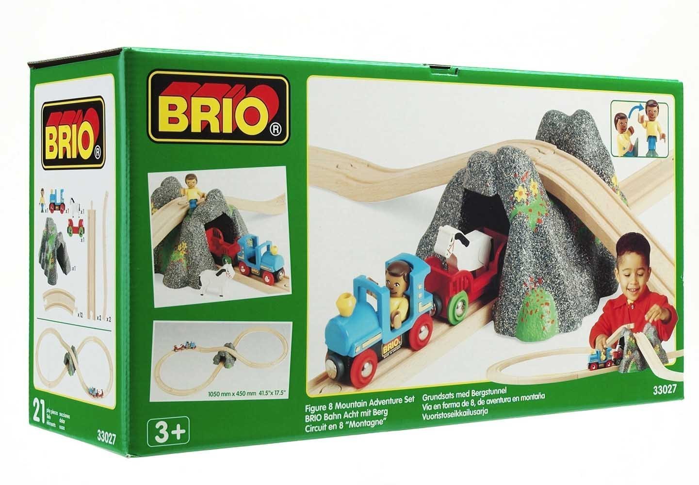 BRIO 33027 Figure of 8 railway set with hill