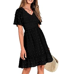 BTFBM Women's Smocked Boho Dress Resort Outfits
