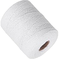 White Cotton Butchers Twine String - Ohtomber 328 Feet 2MM Twine for ...