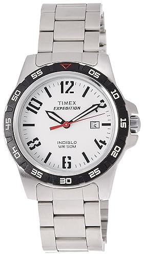 Expedition Analog White Dial Unisex Watch - T49924