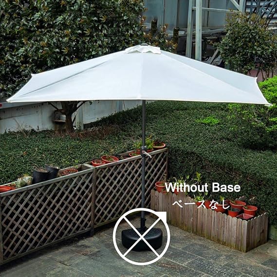Amazon Com Patio Umbrella Rectangular Garden Parasol Stripe Leisure Wall Parasol With Crank Device For Outdoor Garden And Patio Coffee Shop 230cm 7 5ft 6 Colors Garden Outdoor