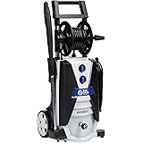AR Blue Clean AR390SS Electric Pressure Washer-2000 PSI, 1.4 GPM, 14 Amps Quick Connect Accessories, Integrated Design, On Bo