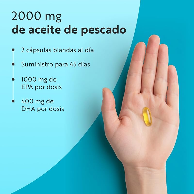 Aceite de Pescado Omega 3 de Máxima Potencia 2000mg