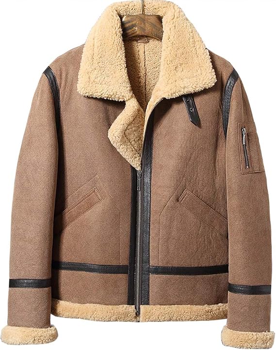 mens shearling coats on sale