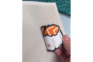 5pcs Fuse Bead Iron Paper,White 0.01“ Thick Texture Edge Binding Thick Fiberglass Cloth,Easy to Iron Out Non Porous Process,F