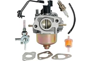Carburetor for Champion 3500-4000 Watt Gas Generator, Replacement Carb with Fuel Tank Shut-Off Valve & Spark Plug Kit – Engin