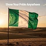 SHATCHI Nigeria Flag 5ft x 3ft with Brass Eyelets Polyester Flag view 9