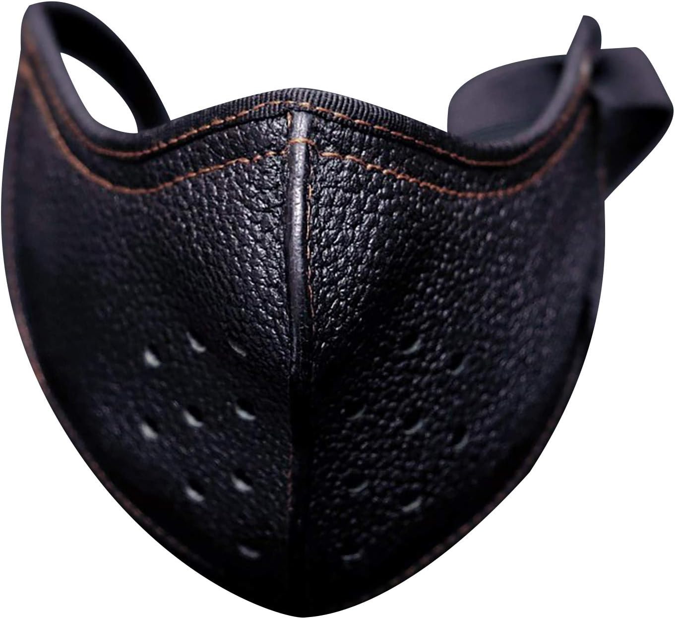 Fthome Punk Leather Face_Mask Motorcycle Biker Half