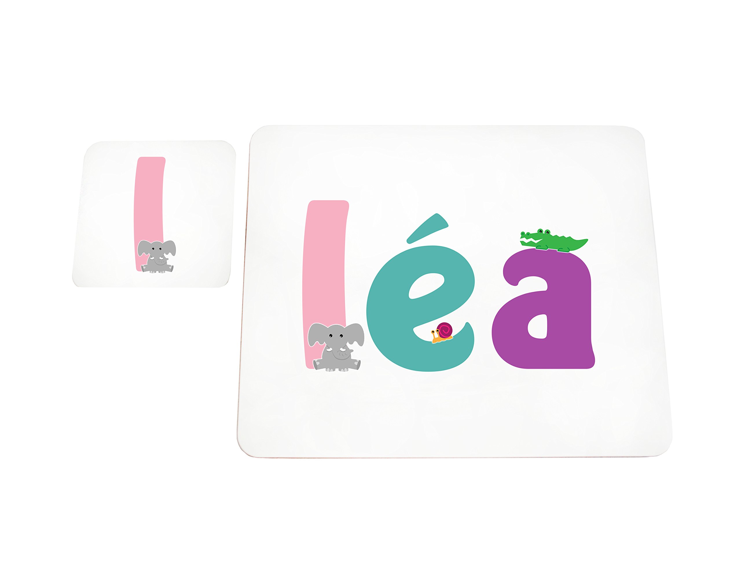 Little Helper with Coaster Doily Style Example Girl/The Name of Colourful Lea