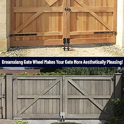 Gate Wheel Spring-Loaded Gate Caster Kit for Wooden