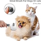 Elezenioc Dog Brush Cat Grooming Comb Self Cleaning Slicker with Easy Clean view 7