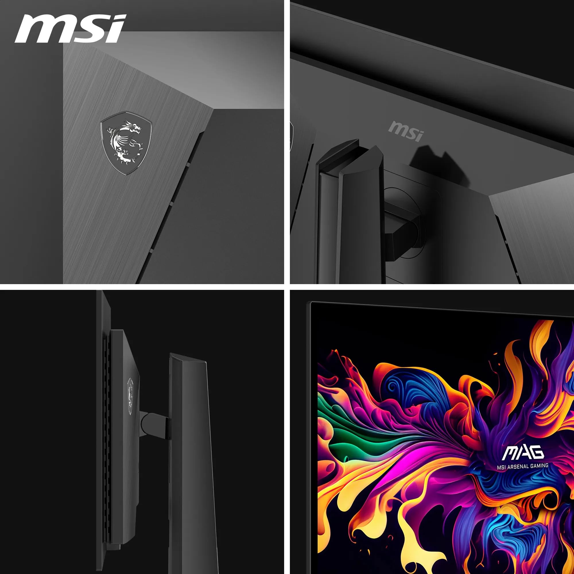 MSI MAG 273QP QD-OLED X24 26,5-Zoll-WQHD-Gaming-Monitor – 2560 x 1440 Quantum Dot OLED Panel 240 Hz / 0,03 ms, 99% DCI-P3, ΔE≤2, DisplayHDR True Black 400, DP 1.4a, HDMI 2.1 5