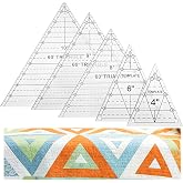 5 Pack Triangle Ruler for Quilting, 3 Pcs 60 Degree and 2 Pcs Isosceles Ruler