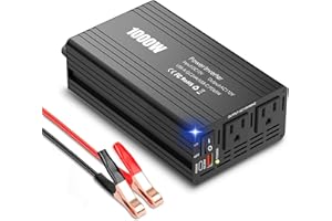 Vicsoon 1000W Car Power Inverter, 12v DC to 110v AC Converter with PD65W USB and QC24W Type C, 12 Volt Inverter for Camping/Vehicles/Power Outages