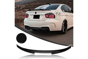 AURAROAD Rear Spoiler Wing Compatible with 2012-2018 F30 3 Series 4-Door Sedan & 2014-2019 F80 M3 Sedan, Rear Trunk Spoiler for 328i 335i 320i 325i 340i, Glossy Black Style