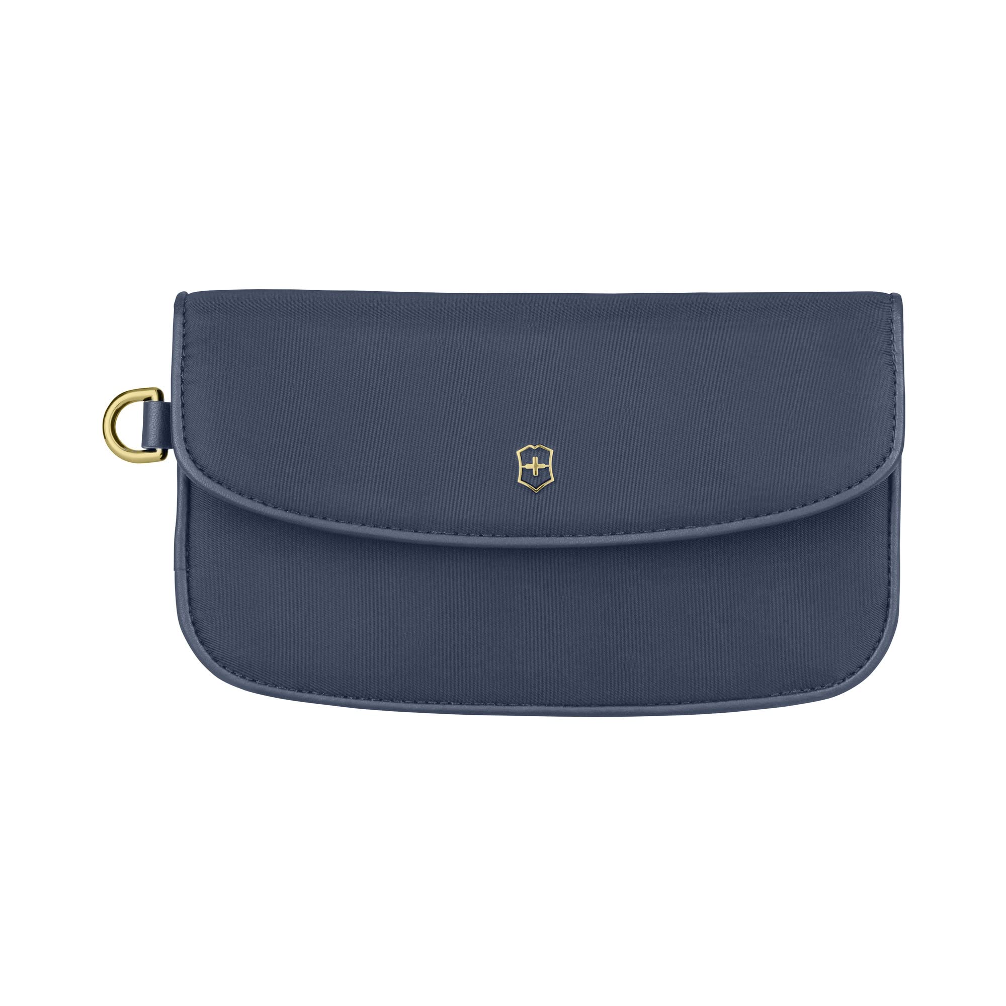 Victorinox Victoria 2.0 Clutch Bag, Small Handbag with Leather Lining and Wristlet, Women, Dark Blue