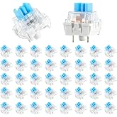 Keyboard Switches, 50 Pcs 3 PIN Blue Keyboard Clicker for 3D Prints | Replacement Dustproof Mechanical Keyboards Switches for Most Gaming Keyboards